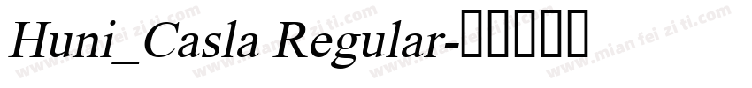 Huni_Casla Regular字体转换